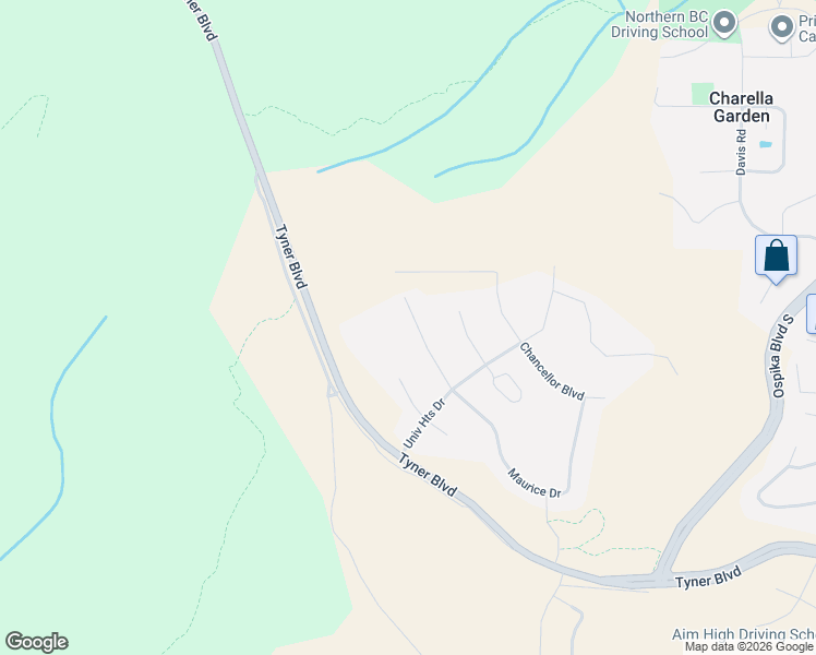 map of restaurants, bars, coffee shops, grocery stores, and more near 2443 Rowe Street in CPG