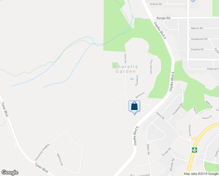 map of restaurants, bars, coffee shops, grocery stores, and more near 3065 Charella Place in Prince George