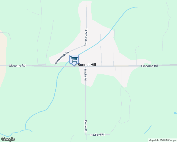 map of restaurants, bars, coffee shops, grocery stores, and more near 2136 Evasko Road in Prince George