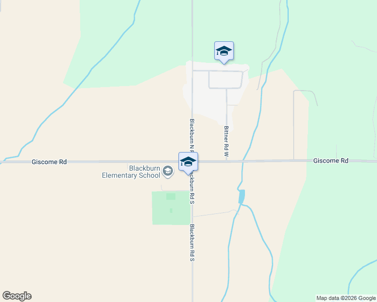 map of restaurants, bars, coffee shops, grocery stores, and more near 2115 Blackburn North Road in Prince George
