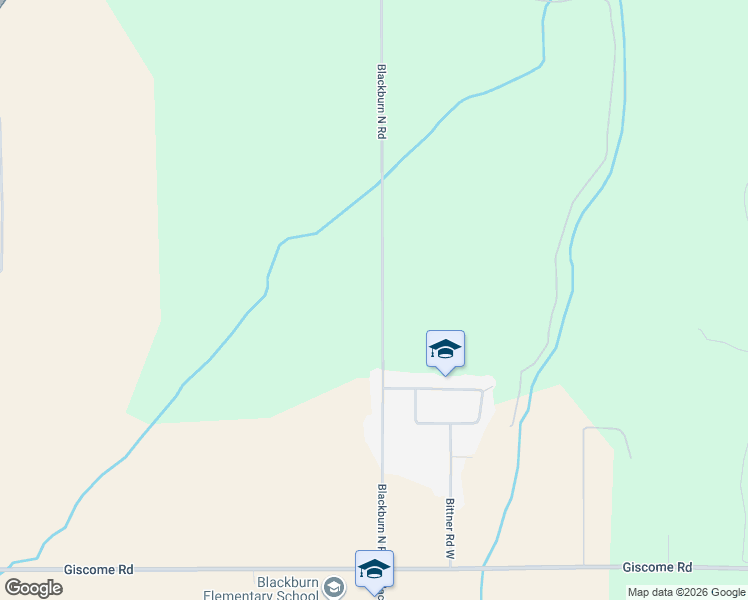 map of restaurants, bars, coffee shops, grocery stores, and more near 1525 Blackburn Road North in Prince George