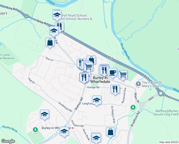 Main Street, Burley in Wharfedale England Walk Score