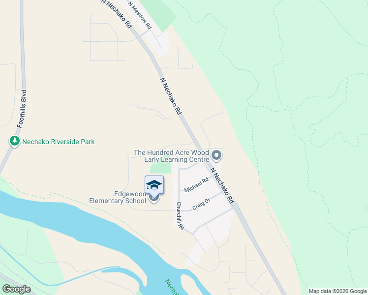 map of restaurants, bars, coffee shops, grocery stores, and more near 2550 Pebble Creek Boulevard in Prince George
