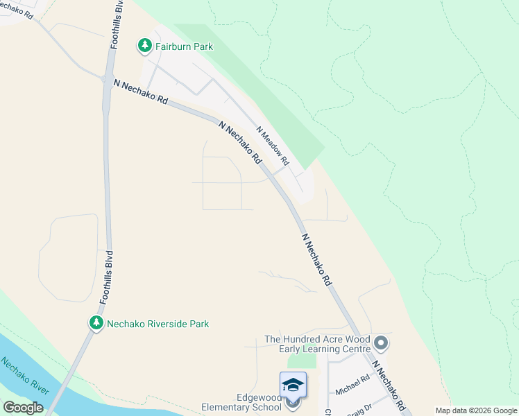map of restaurants, bars, coffee shops, grocery stores, and more near 3076 Deddo Court in Prince George