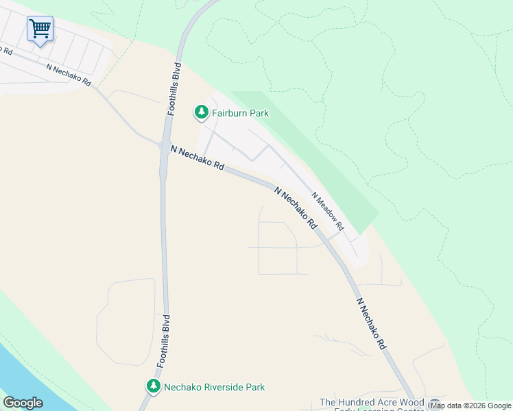 map of restaurants, bars, coffee shops, grocery stores, and more near 3351 Goodsir Place in Prince George