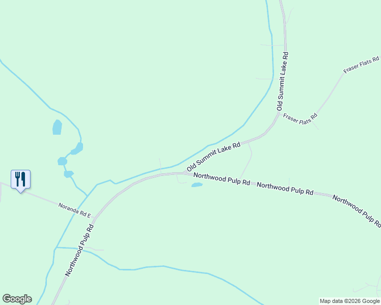 map of restaurants, bars, coffee shops, grocery stores, and more near 4031 Old Summit Lake Road in Prince George