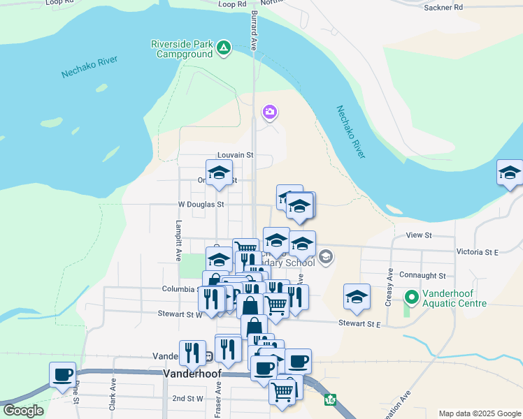 2824 Burrard Avenue, Vanderhoof BC Walk Score