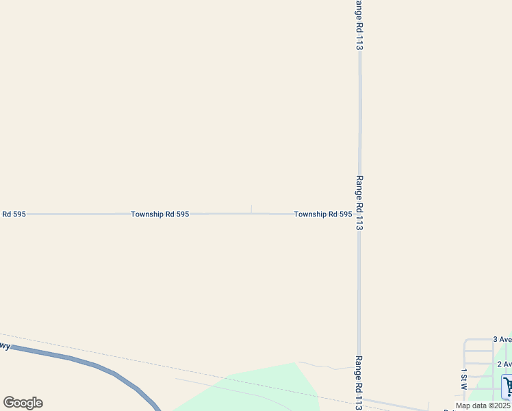 map of restaurants, bars, coffee shops, grocery stores, and more near Township Road 595 in Ashmont