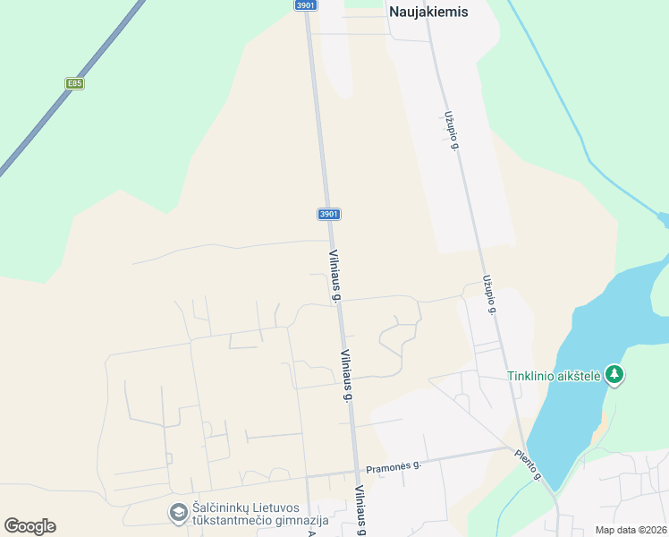 map of restaurants, bars, coffee shops, grocery stores, and more near 3901 in Šalčininkai