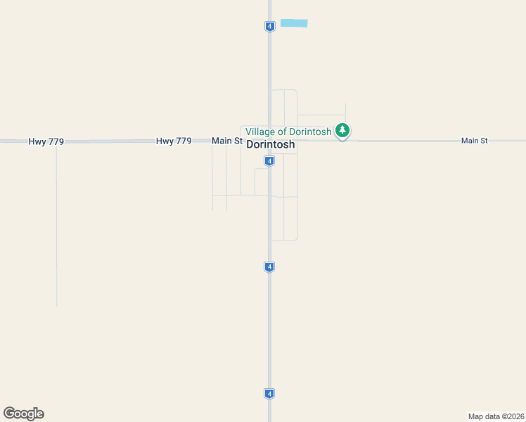 map of restaurants, bars, coffee shops, grocery stores, and more near 103 1 Street South in Dorintosh