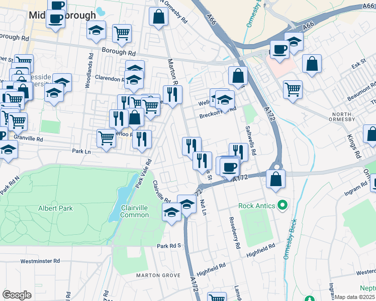 Marton Road, Middlesbrough England Walk Score