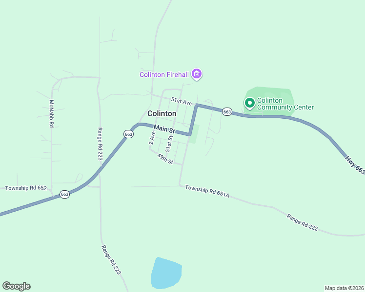 map of restaurants, bars, coffee shops, grocery stores, and more near 4910 50 Street in Colinton
