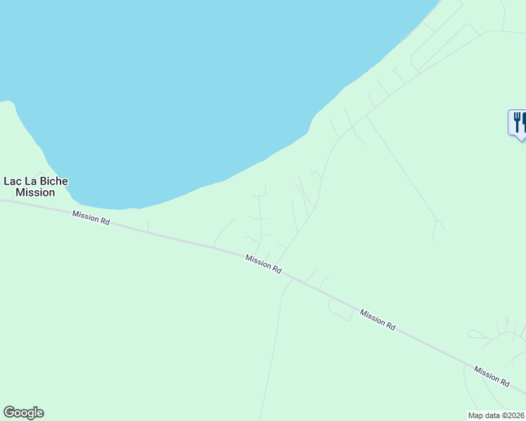 map of restaurants, bars, coffee shops, grocery stores, and more near Tarrabain Crescent in Lac la Biche