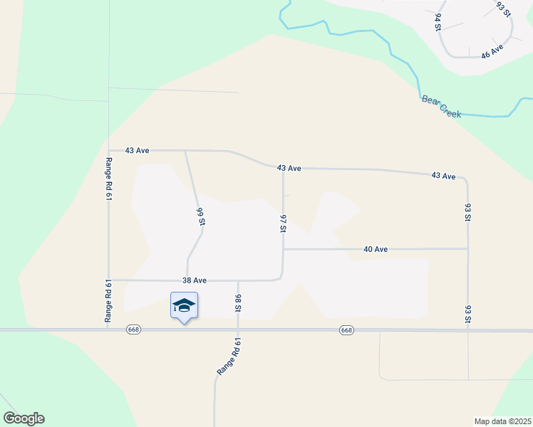 map of restaurants, bars, coffee shops, grocery stores, and more near 4002 97 Street in Clairmont