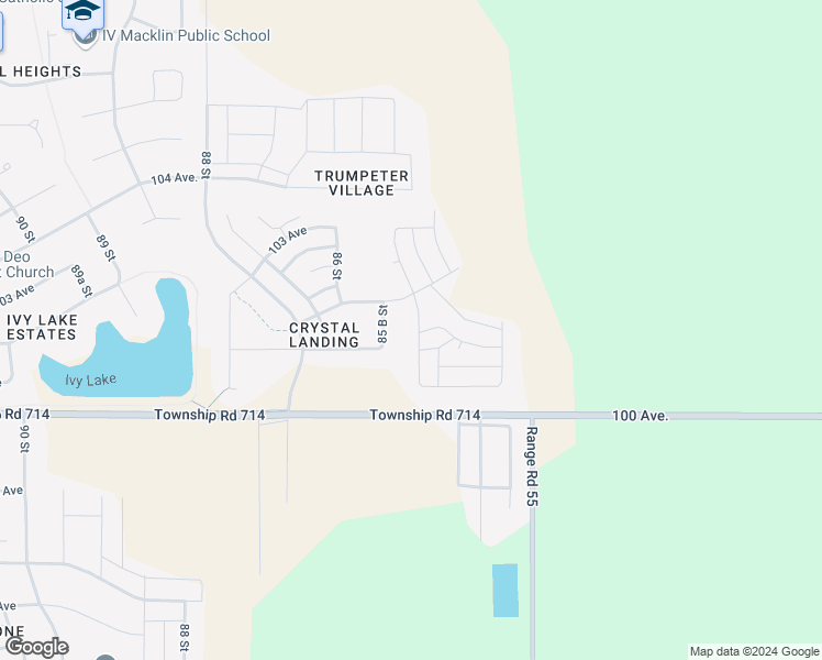 map of restaurants, bars, coffee shops, grocery stores, and more near 10142 85 A Street in Grande Prairie