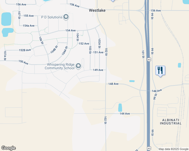 map of restaurants, bars, coffee shops, grocery stores, and more near 10302 B 148 Avenue in Grande Prairie