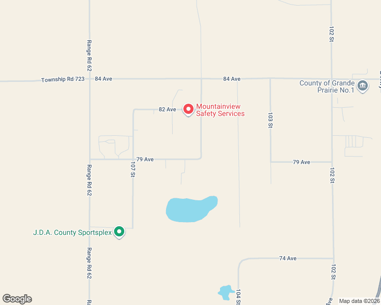 map of restaurants, bars, coffee shops, grocery stores, and more near 8002 105 Street in Clairmont