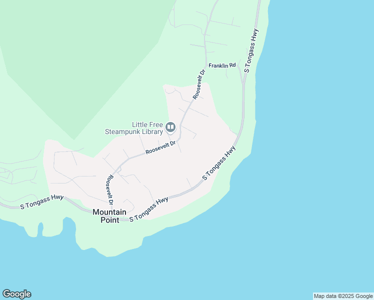 map of restaurants, bars, coffee shops, grocery stores, and more near 6019 Dotson Lane in Ketchikan
