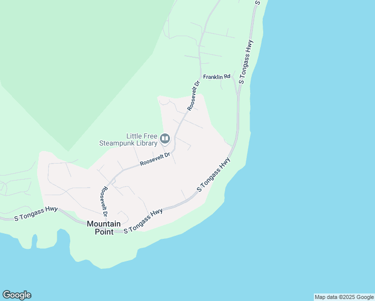 map of restaurants, bars, coffee shops, grocery stores, and more near 6019 Dotson Lane in Ketchikan