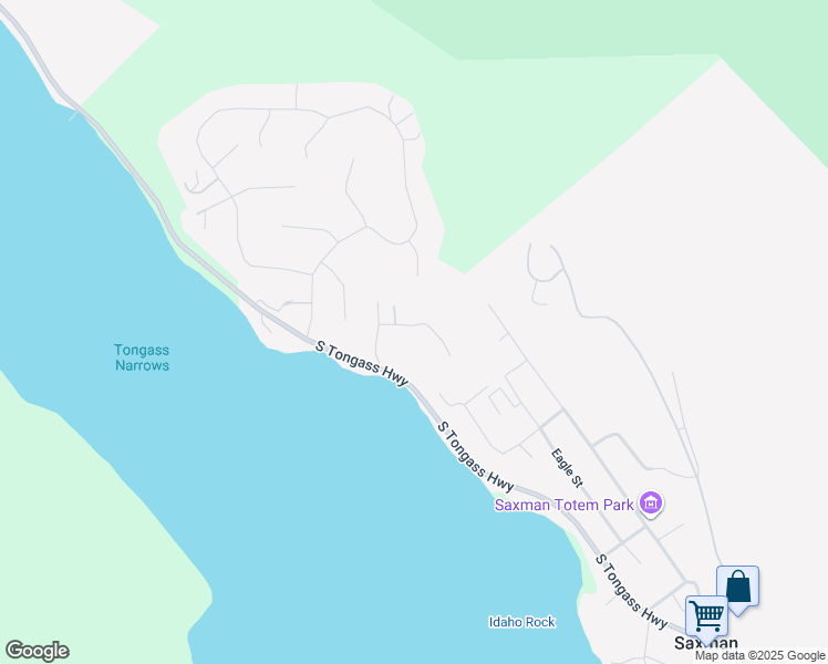 map of restaurants, bars, coffee shops, grocery stores, and more near 2290 Oyster Avenue in Ketchikan