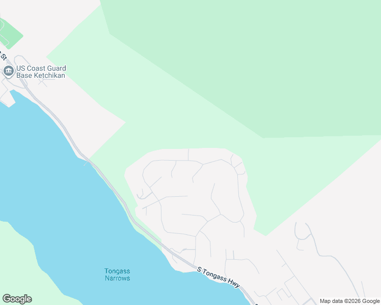 map of restaurants, bars, coffee shops, grocery stores, and more near 636 Forest Park Drive in Ketchikan