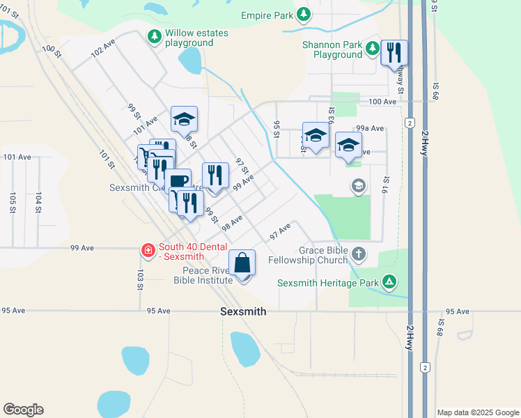 9705 98 Avenue, Sexsmith AB Walk Score