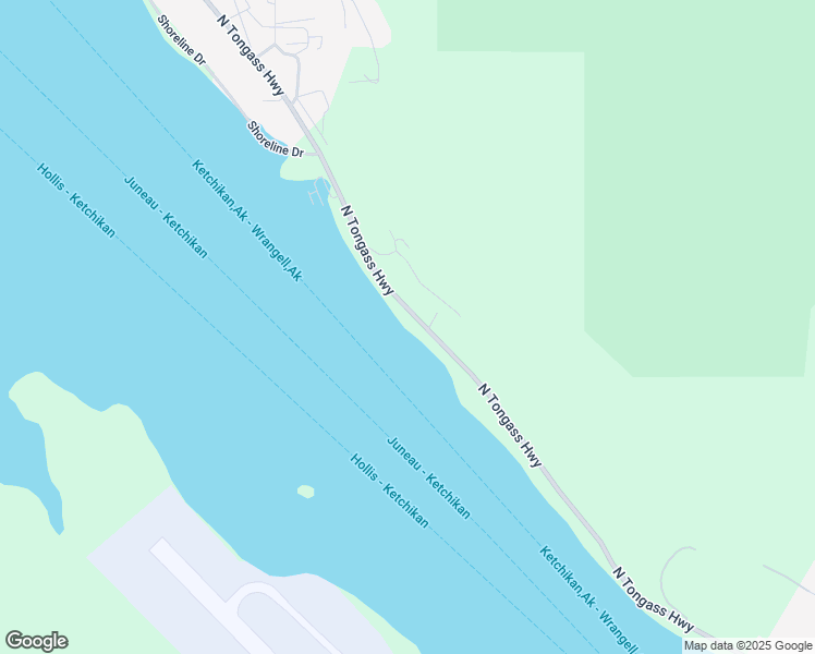 map of restaurants, bars, coffee shops, grocery stores, and more near 4743-4761 North Tongass Highway in Ketchikan