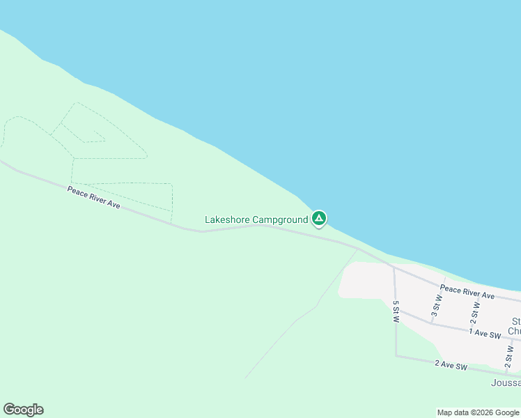 map of restaurants, bars, coffee shops, grocery stores, and more near Unnamed Road in Slave Lake