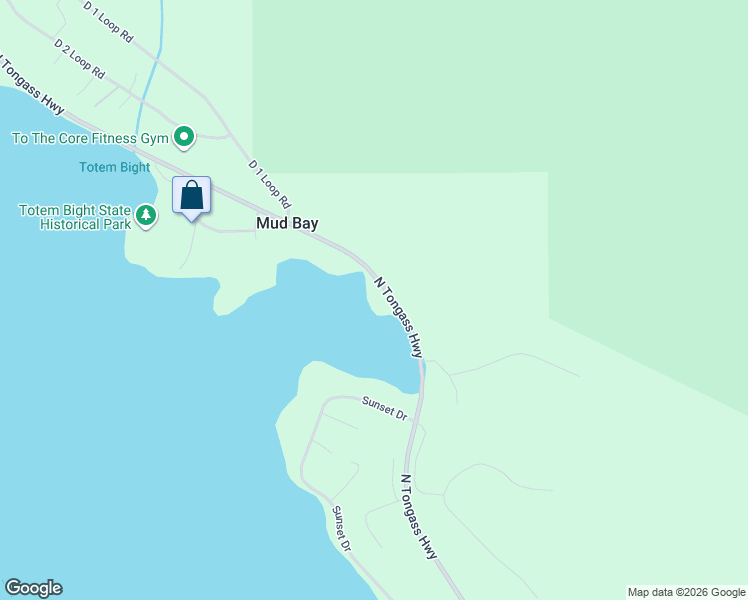 map of restaurants, bars, coffee shops, grocery stores, and more near 9487 North Tongass Highway in Ketchikan