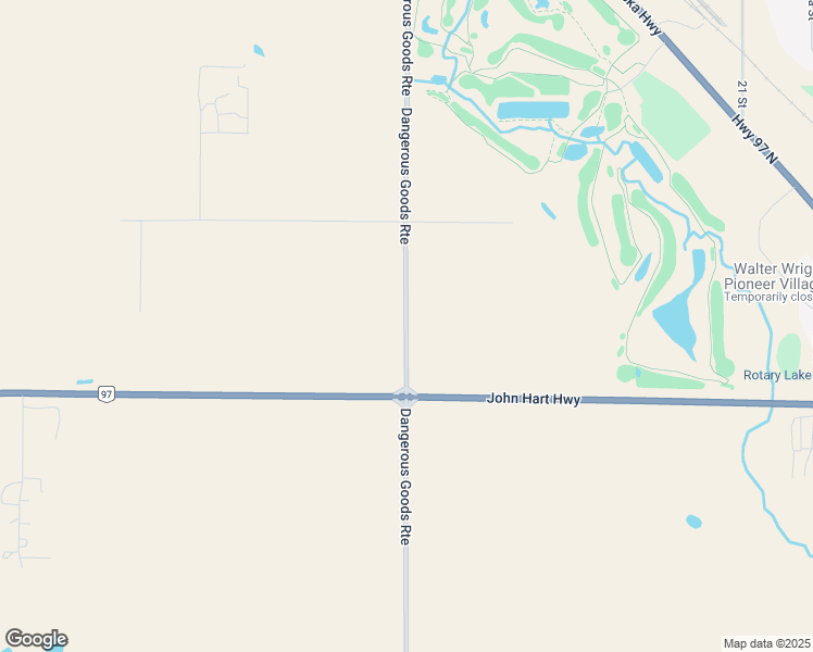 map of restaurants, bars, coffee shops, grocery stores, and more near 9200 Dangerous Goods Route in Pouce Coupe