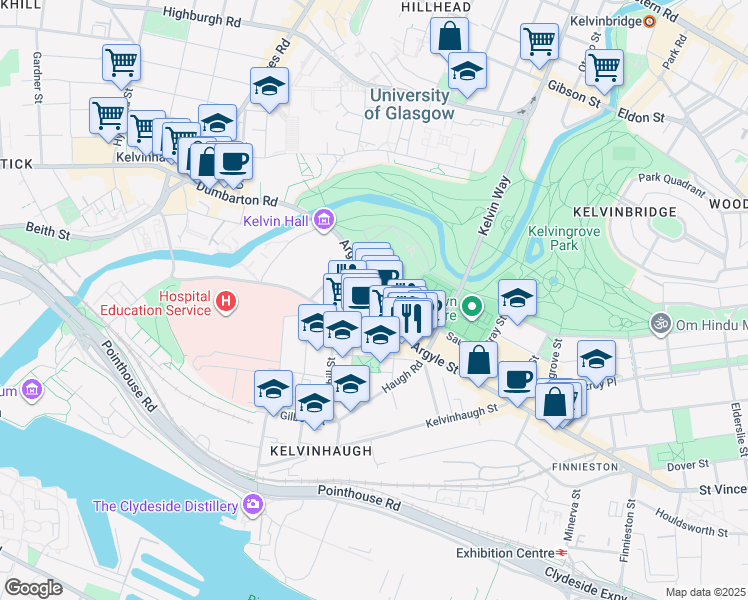 Argyle Street Glasgow Map 1365 Argyle Street, Glasgow City Scotland - Walk Score