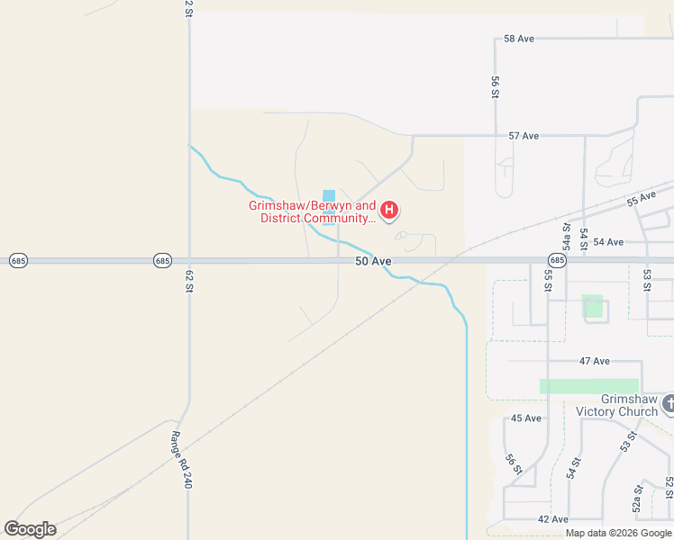 map of restaurants, bars, coffee shops, grocery stores, and more near 4902 59th Street in Grimshaw