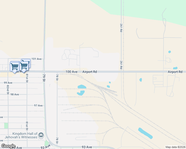 map of restaurants, bars, coffee shops, grocery stores, and more near 7405 100 Avenue in Fort St. John