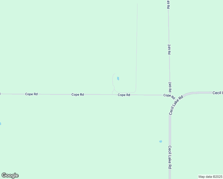 map of restaurants, bars, coffee shops, grocery stores, and more near Cope Road in Cecil Lake