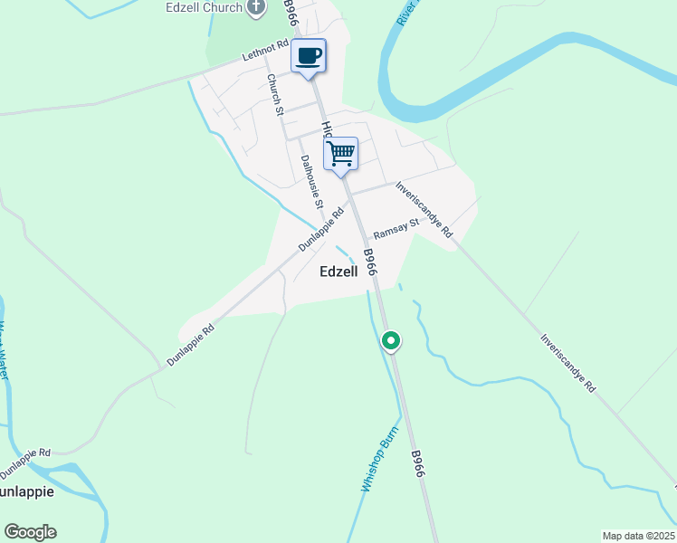 map of restaurants, bars, coffee shops, grocery stores, and more near in Edzell