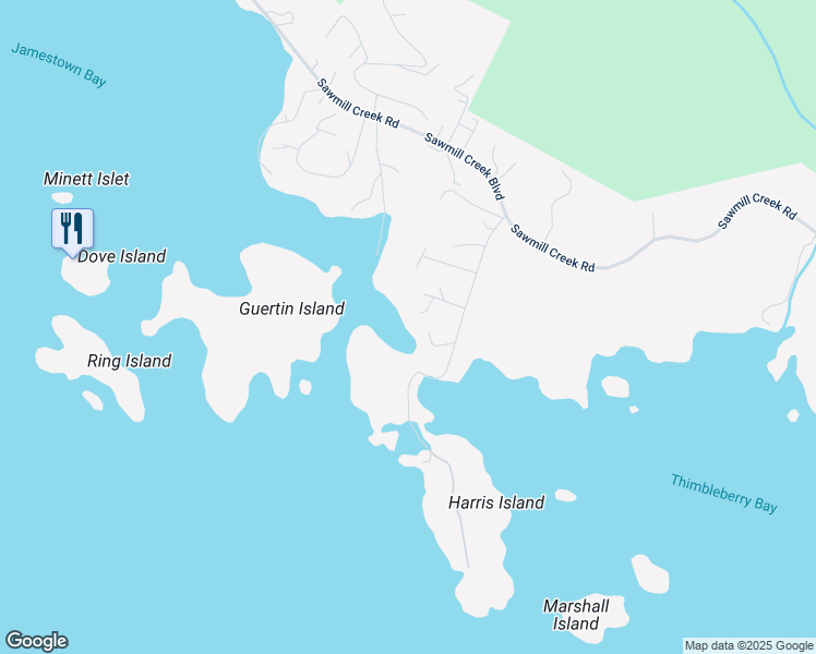 map of restaurants, bars, coffee shops, grocery stores, and more near 103 Winchester Way in Sitka