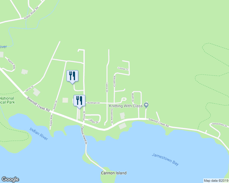 map of restaurants, bars, coffee shops, grocery stores, and more near 111 Kiksadi Court in Sitka
