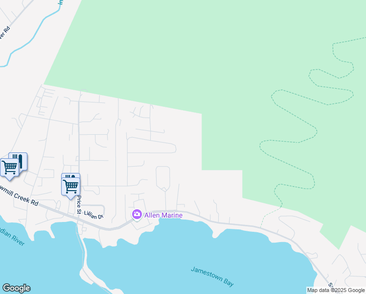 map of restaurants, bars, coffee shops, grocery stores, and more near 401-499 Louise Court in Sitka