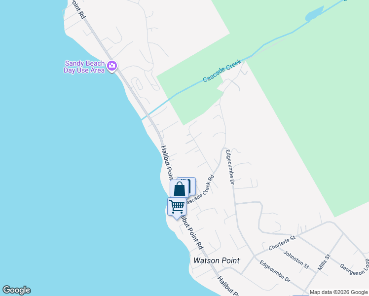 map of restaurants, bars, coffee shops, grocery stores, and more near 1937 Dodge Circle in Sitka