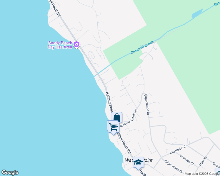 map of restaurants, bars, coffee shops, grocery stores, and more near 2022 Halibut Point Road in Sitka