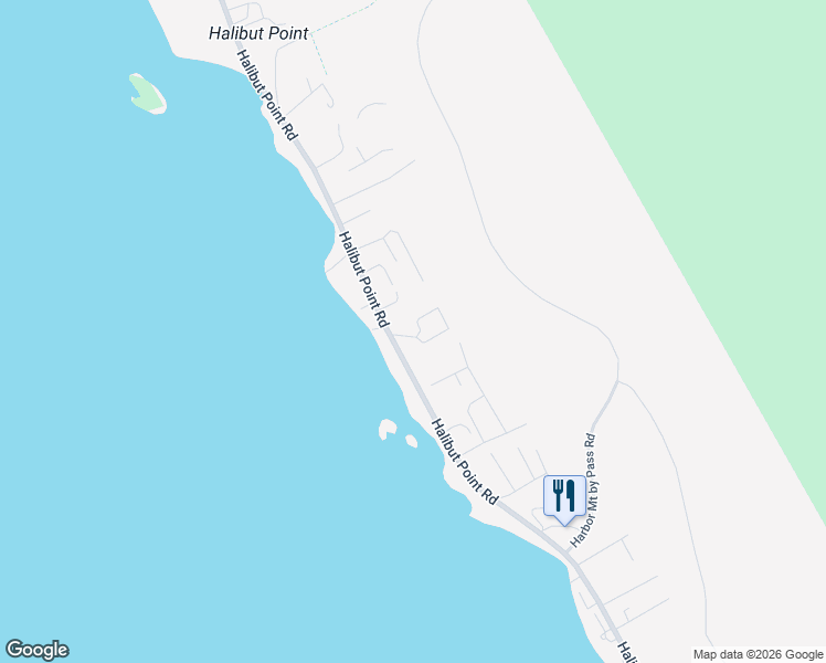 map of restaurants, bars, coffee shops, grocery stores, and more near 3208 Halibut Point Road in Sitka