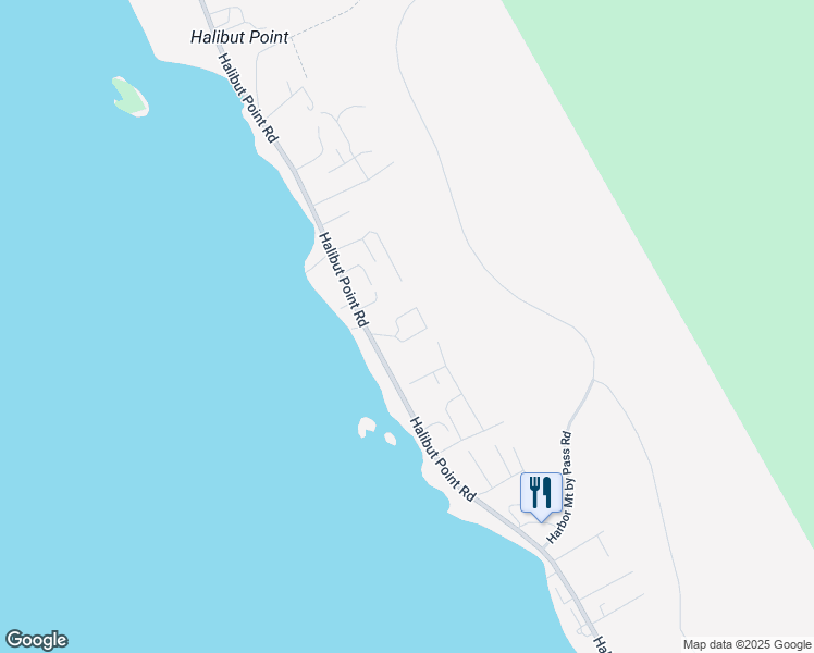 map of restaurants, bars, coffee shops, grocery stores, and more near 3208 Halibut Point Road in Sitka