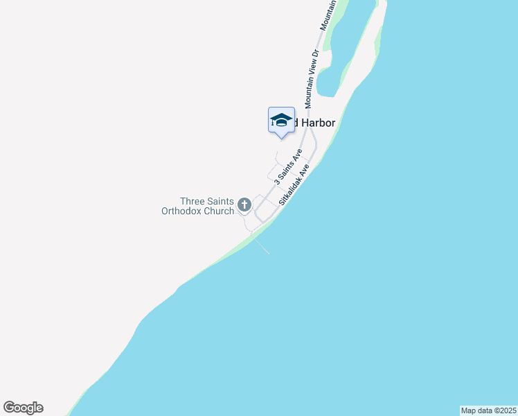 map of restaurants, bars, coffee shops, grocery stores, and more near Sitkalidak Avenue in Old Harbor