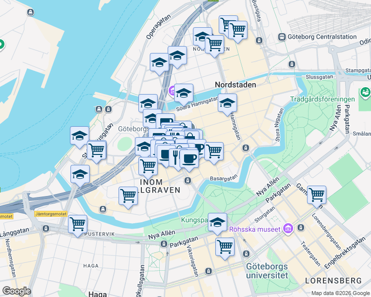 map of restaurants, bars, coffee shops, grocery stores, and more near in 