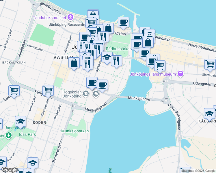 map of restaurants, bars, coffee shops, grocery stores, and more near in 