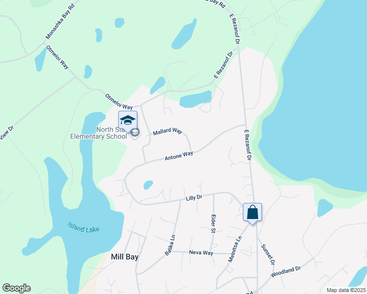 map of restaurants, bars, coffee shops, grocery stores, and more near 3438 Antone Way in Kodiak