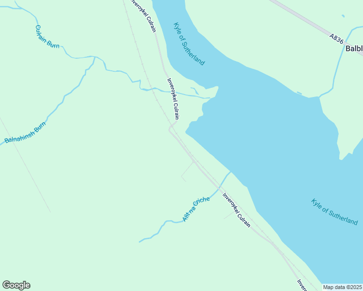 map of restaurants, bars, coffee shops, grocery stores, and more near Inveroykel Culrain in Highland
