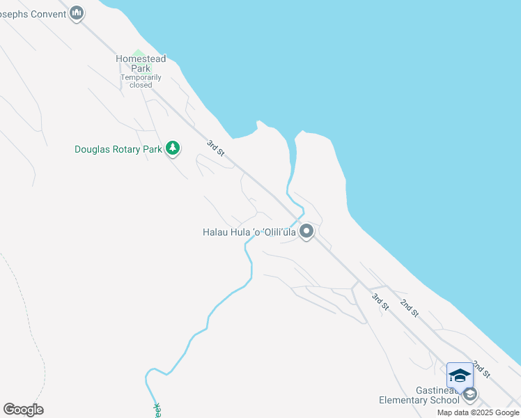 map of restaurants, bars, coffee shops, grocery stores, and more near 2570 Vista Drive in Juneau