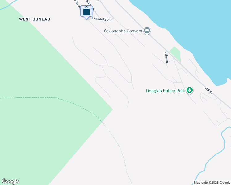 map of restaurants, bars, coffee shops, grocery stores, and more near 2905 Jackson Road in Juneau