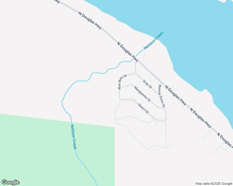 map of restaurants, bars, coffee shops, grocery stores, and more near 1100 Wee Burn Drive in Juneau